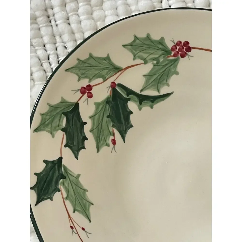 Casual Collection Holiday Holly Platter